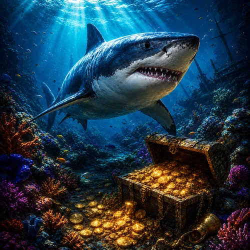 Reef Shark pokie at Royal Reels